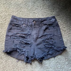 American eagle black shorts
